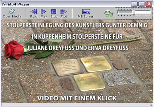 Player Stolpersteinlegung